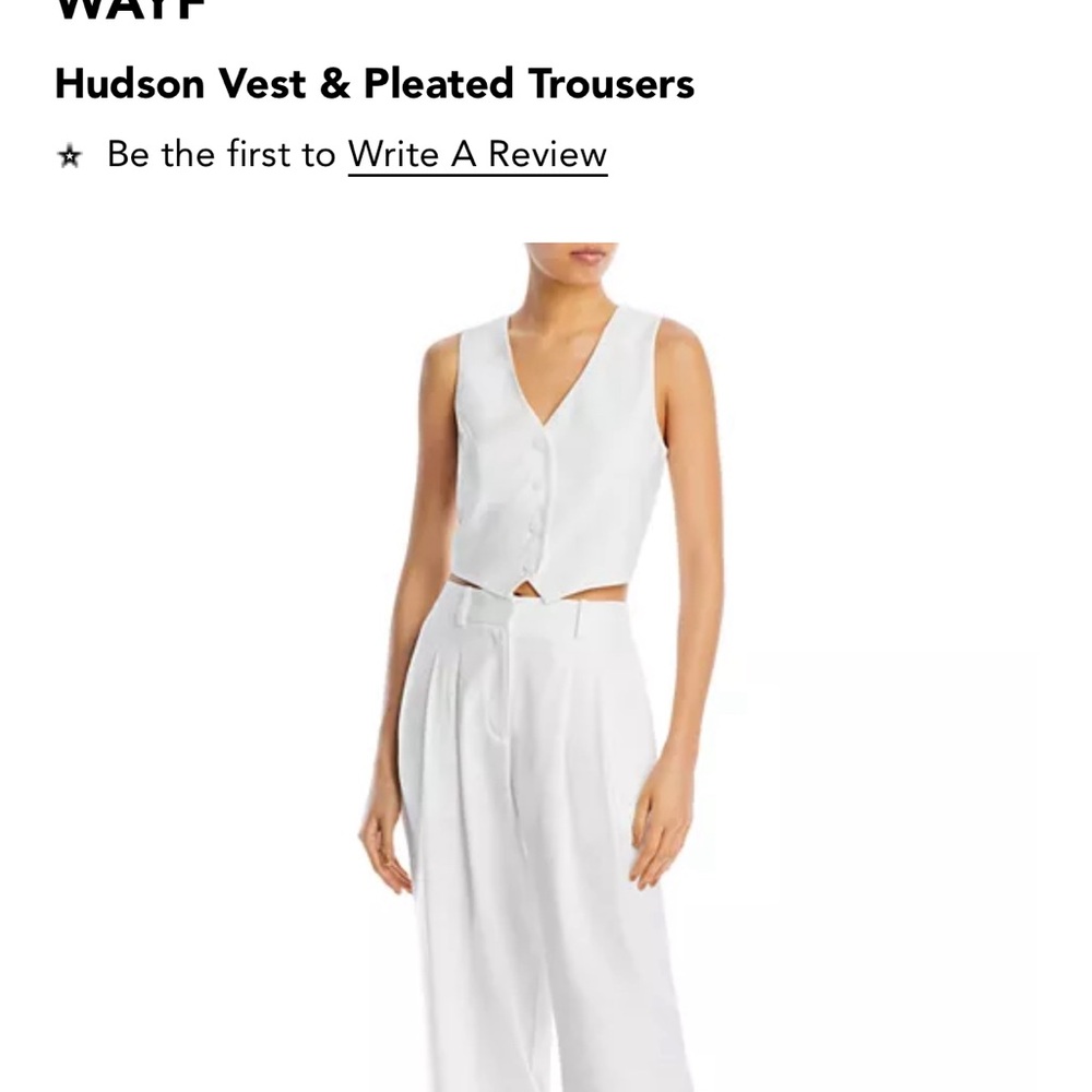 WAYF White Pleated Set